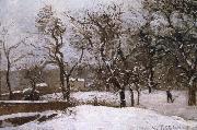Camille Pissarro Belphegor Xi'an Snow painting
